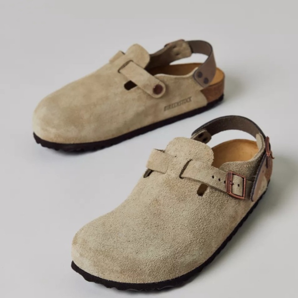 Birkenstock Tokio Clogs Taupe Reg Width 41